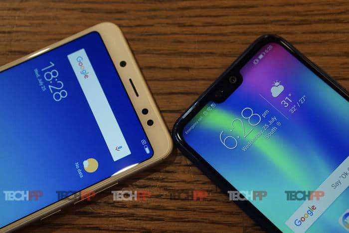 スタイルと実用性: Honor 9N vs Xiaomi Redmi Note 5 Pro - Honor 9N vs Redmi Note 5 Pro 2
