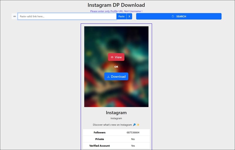 dp de instagram