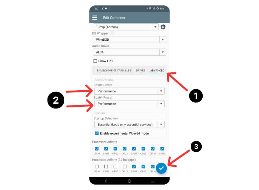 modificar ajustes de box86 y box64
