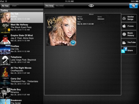 shazam-ipad-app