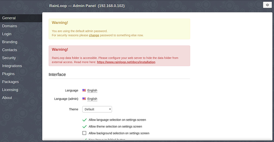 Rainloop Webmail