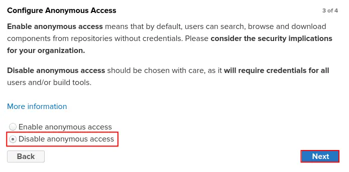 deshabilitar acceso anónimo