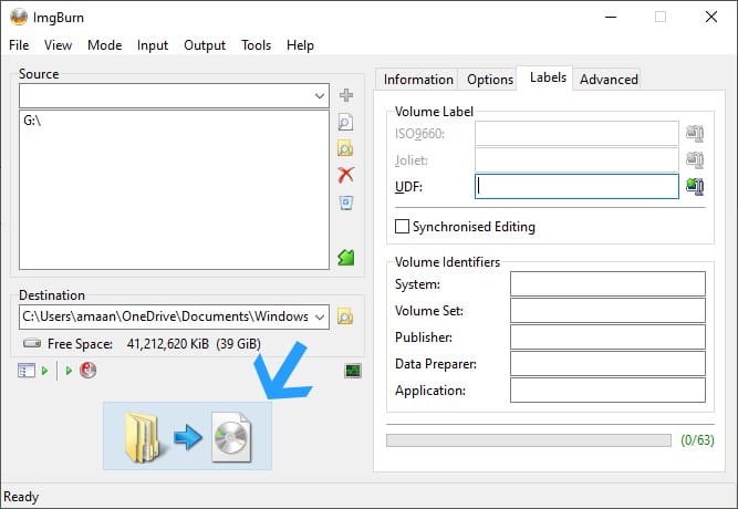 Конвертировать загрузочный USB в ISO