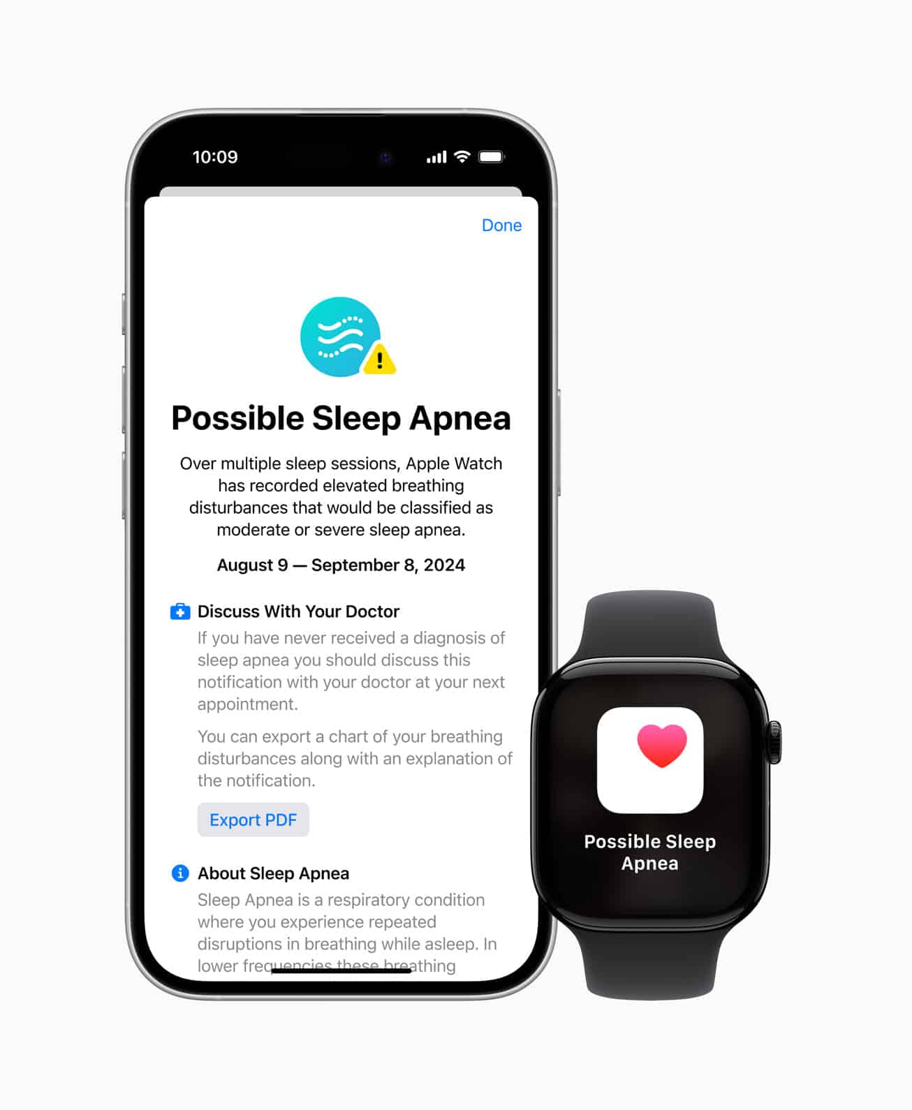 Apple Watch Series 10 Schlafapnoe-Benachrichtigung