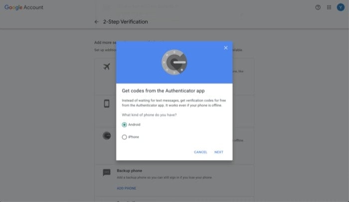 come abilitare l'autenticazione a due fattori sul tuo account google - abilita l'autenticazione a due fattori account google 7
