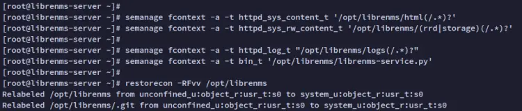 настройка меток selinux