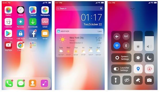 iLauncher per OS 11 - Tema e Sfondi Eleganti