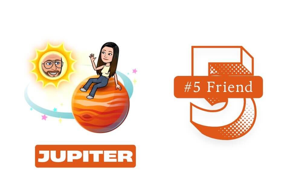 jupiter (fifth closest friend)