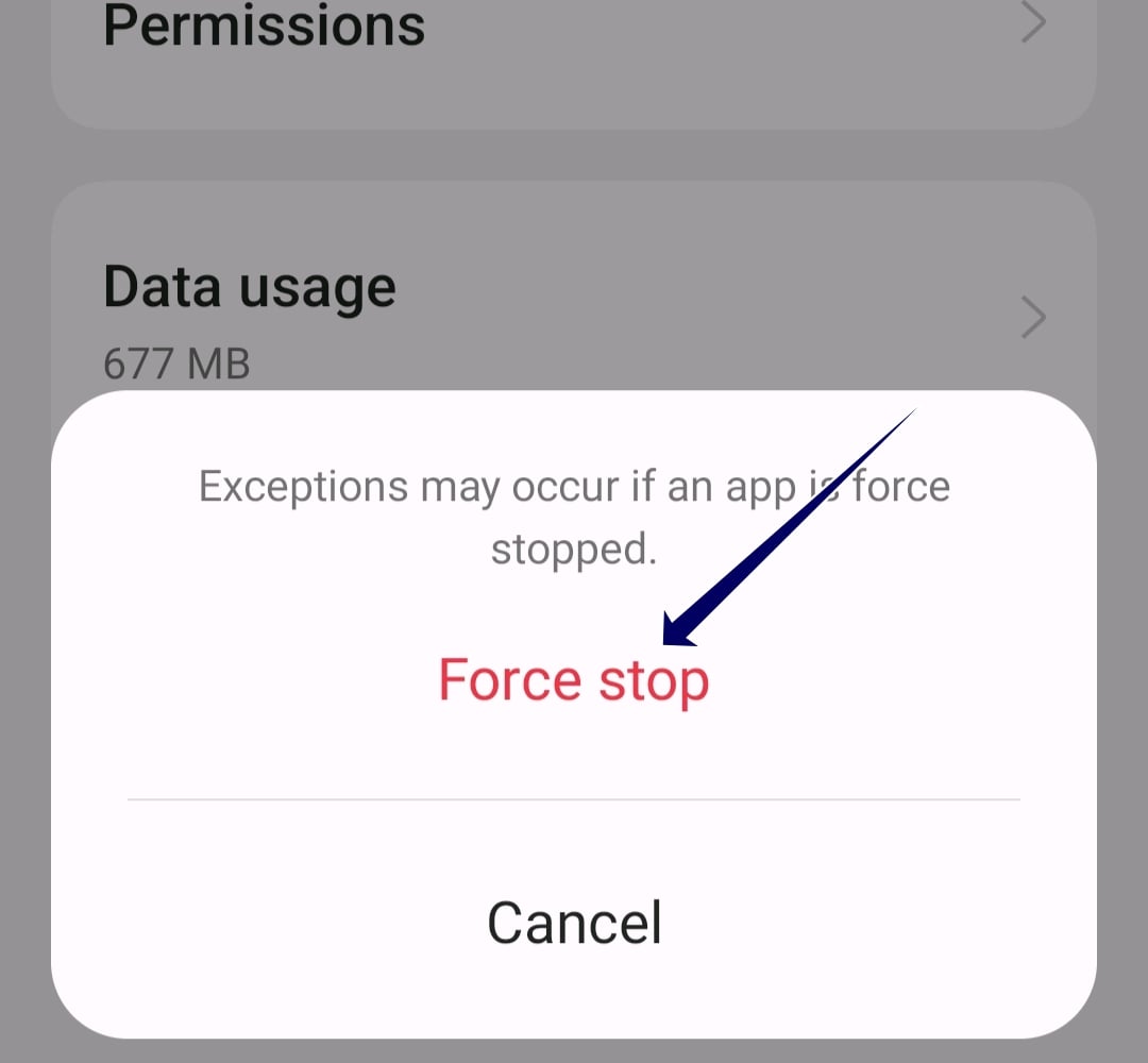 Google Play Store-App zwangsweise stoppen