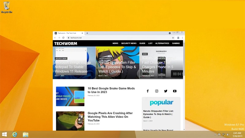 Installa Windows 8.1 su PC