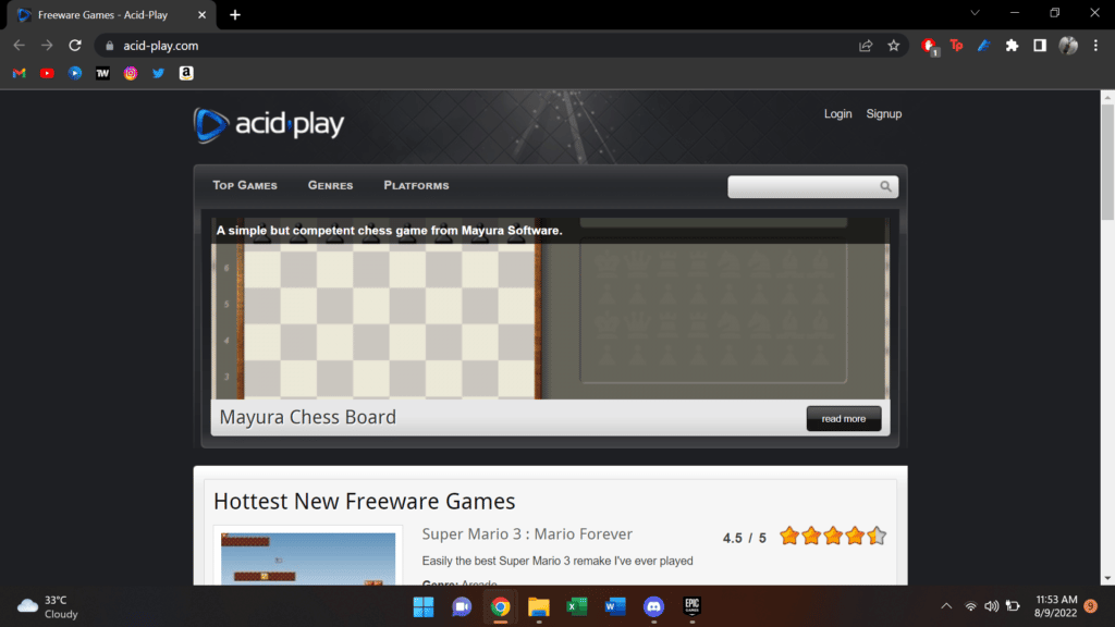 Melhores Sites para baixar Jogos de PC: Acid Play