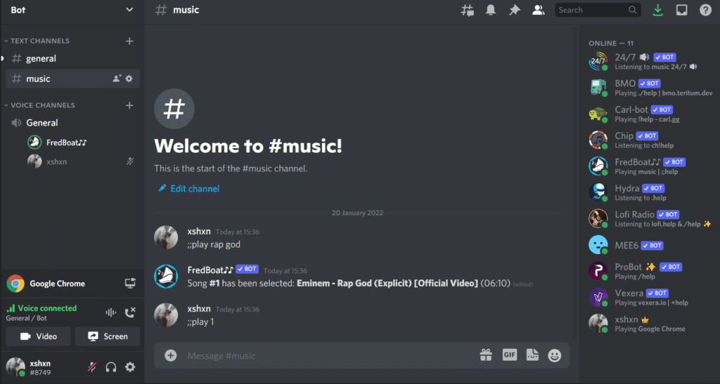 Fredboat Discord Musik Bot