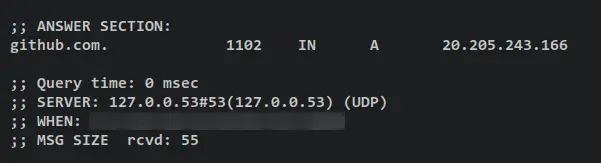 verificar caché dns