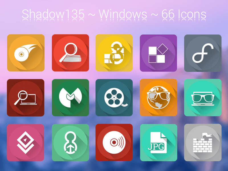Icônes Windows 11 Shadows135