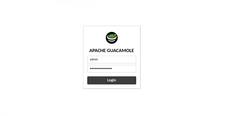 Login do Guacamole