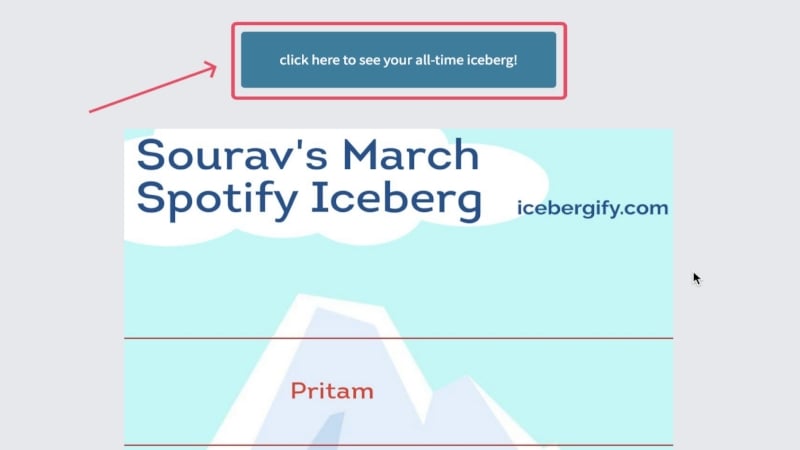 создайте свой айсберг spotify за все время