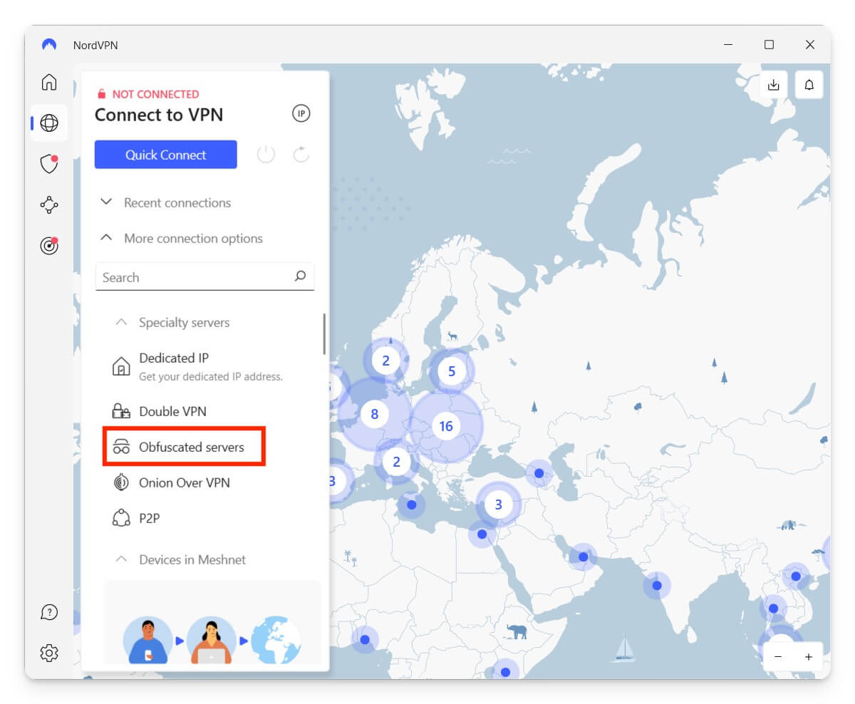 servidores de ofuscação nord vpn
