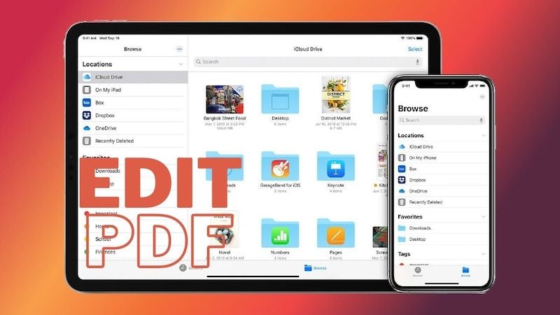 éditer pdf iphone