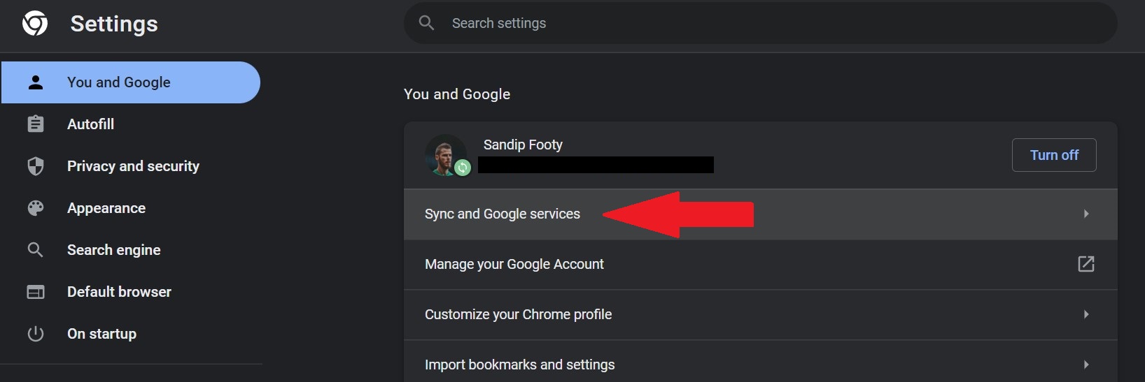 sync and google services