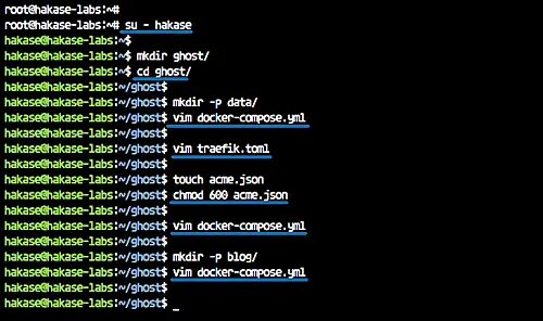 Créer et configurer le service Ghost