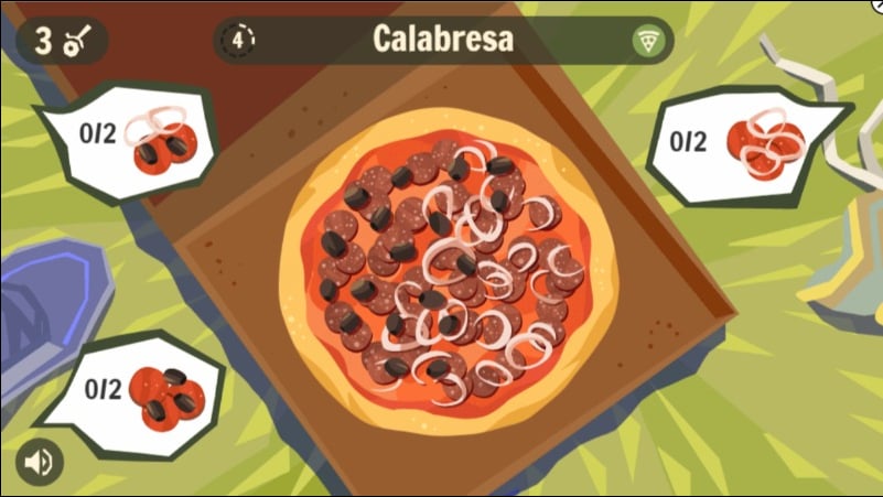 изображение игры google doodle pizza cut