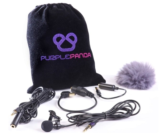 purple panda lavalier microphone