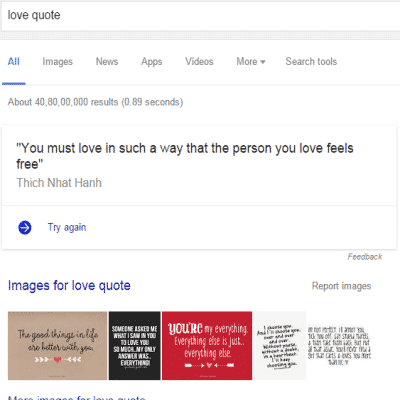 The love quote generator