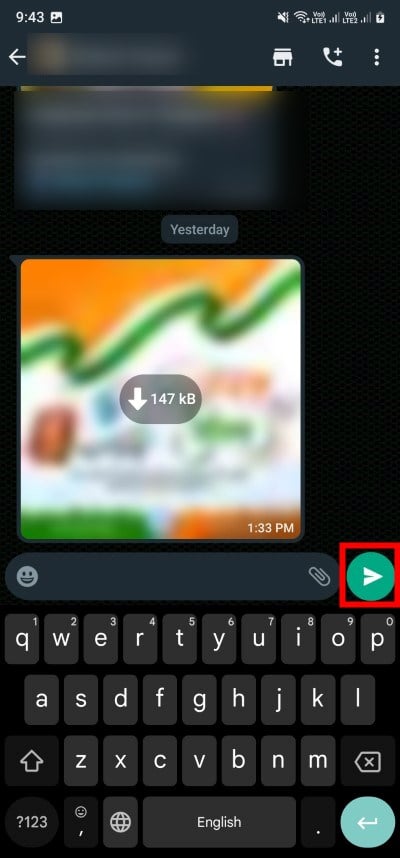 invia messaggi vuoti su whatsapp