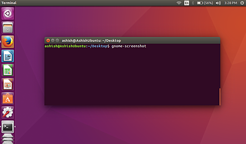 Démarrer Gnome Screenshot