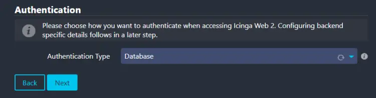Icinga Authentifizierungstyp