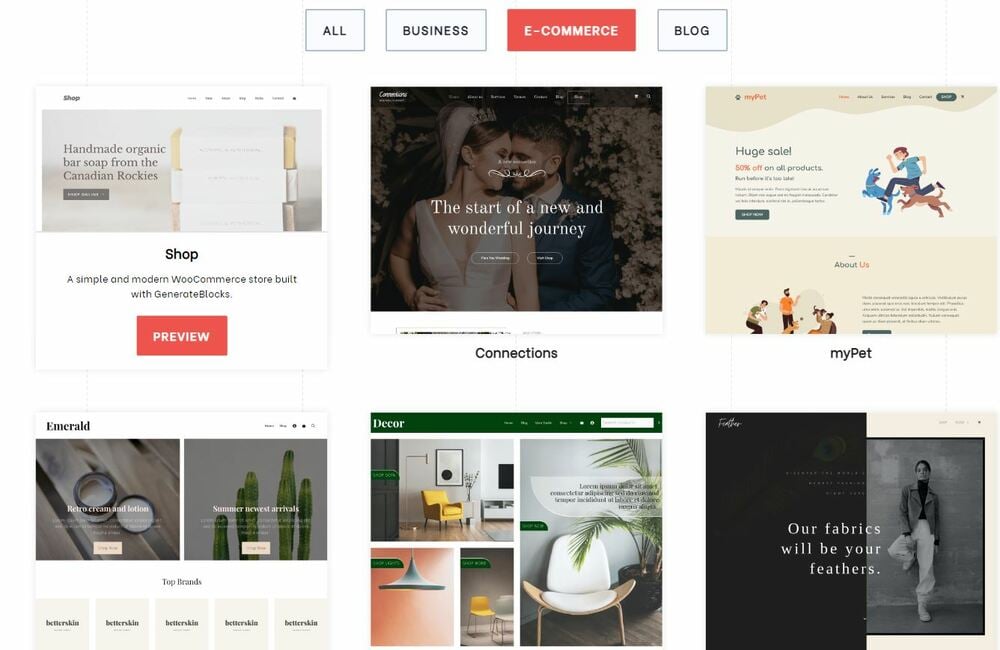 最高のeCommerce WordPressテーマ - GeneratePress