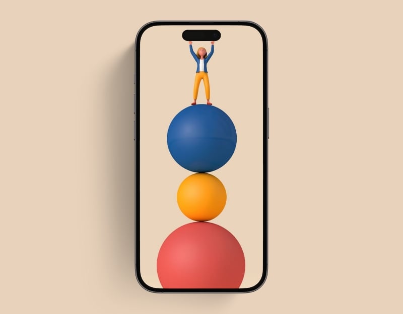 радость баланса обои для iphone 16 главные