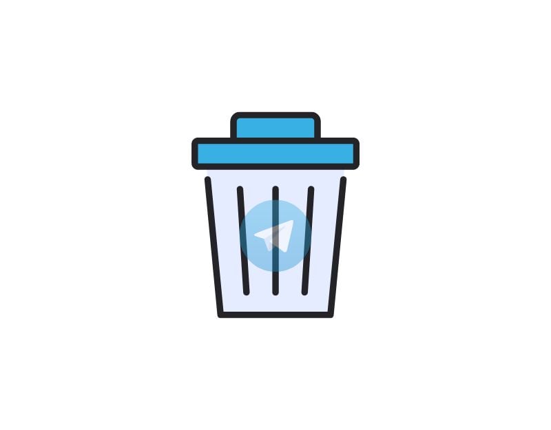 disinstalla l'app telegram