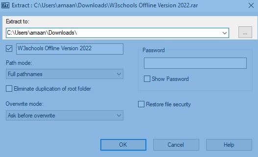 Baixar W3Schools Offline