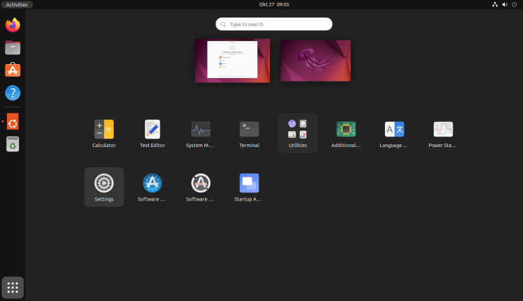 Ubuntuシステム設定
