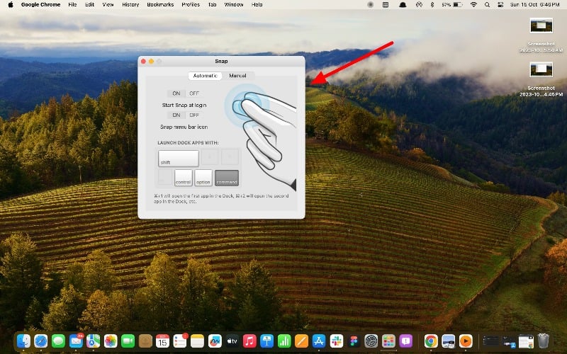 snap launcher su macos