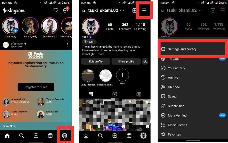 come scollegare facebook e instagram utilizzando l'app di instagram 1