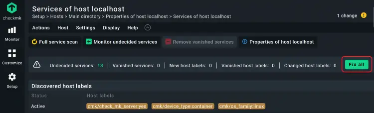 Découverte automatique des services dans Checkmk