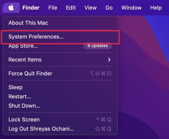 Systemeinstellungen Mac
