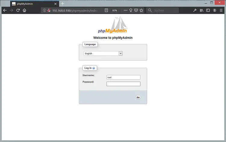 PHPMyAdmin 로그인
