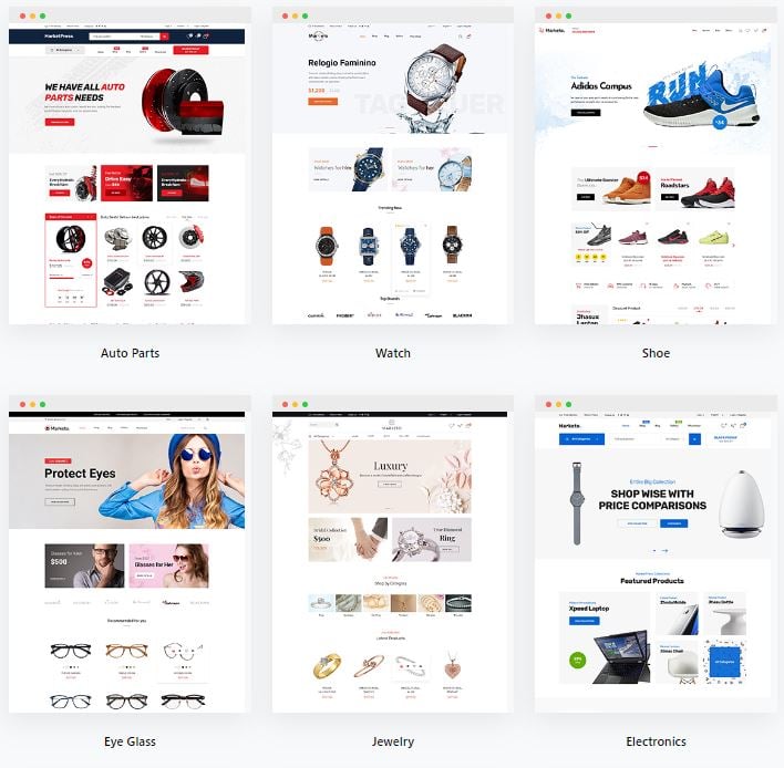 最高のWordPress eCommerceテーマ - Marketo