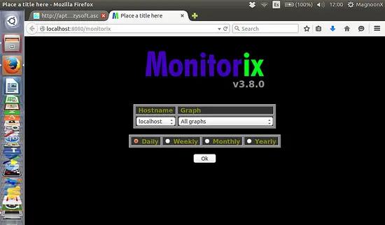 Monitorix 로그인.