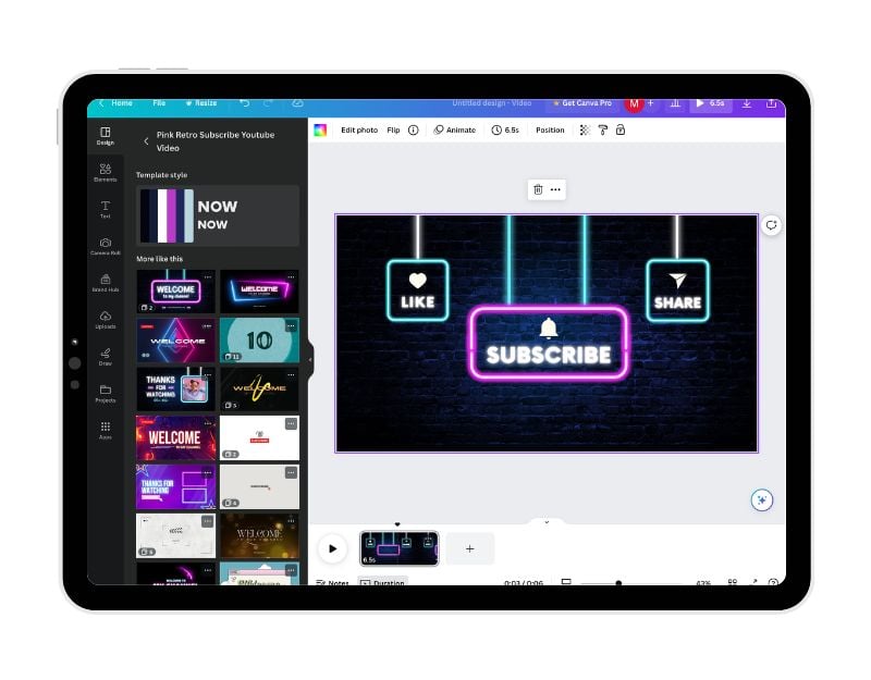 canva video editor