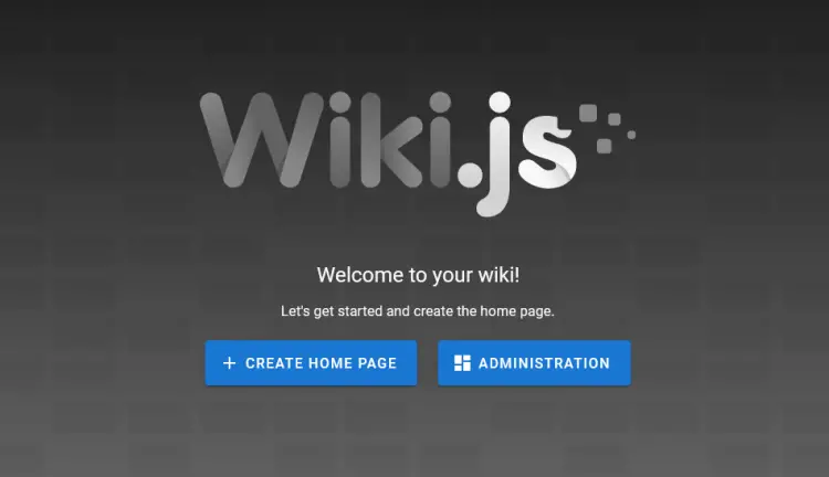 Wiki.js管理ページ