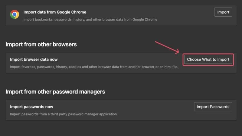 seleccionar qué importar en edge