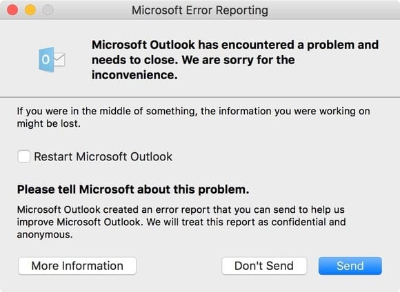 Office 2016 per utenti Mac che si blocca dopo l'aggiornamento a OS X El Capitan