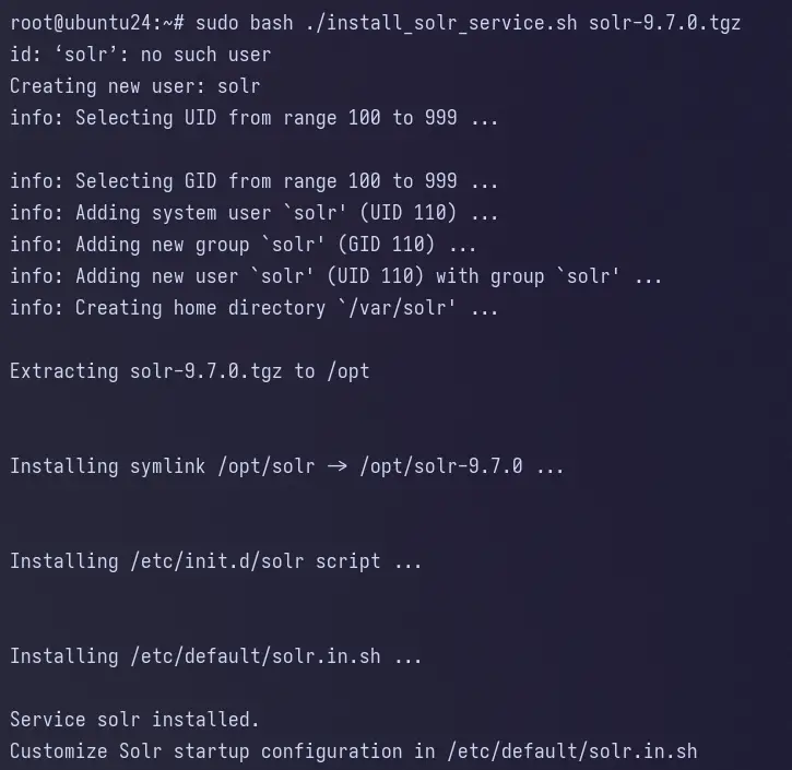 установка solr