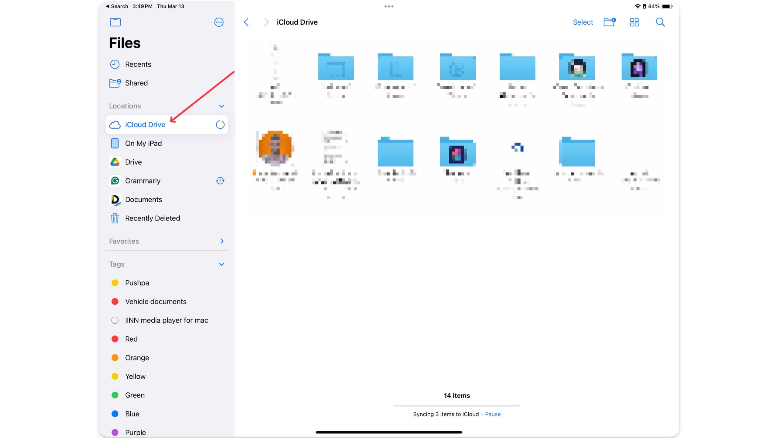 icloud drive sur ipad
