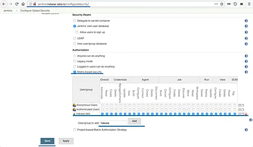 Configuraciones de Jenkins