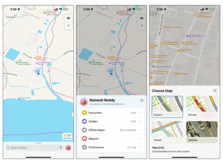 funzione offline apple maps